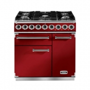 Falcon 900 Deluxe, Range Cooker, Gaskochfeld, 90 cm, Farbe China Blue, mit 5 Jahren Garantie!