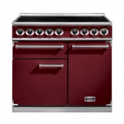 Falcon 1000 Deluxe, Range Cooker, Induktionskochfeld, 100 cm, Farbe Cherry Red, mit 5 Jahren Garantie!
