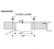 Gaggenau AL 400 121, Tischlftung Serie 400, 120 cm. Mit 5 Jahren Garantie!