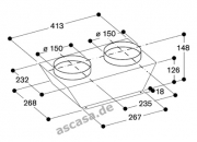 Gaggenau AD 704 048 Luftsammler Rundrohr fr AL 400