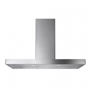 Falcon Wandhaube Flat, 100 cm, Farbe Stainless Steel, mit 5 Jahren Garantie!
