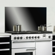 Falcon Nischenrckwand, 110 cm, Farbe Stainless Steel