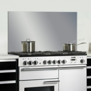 Falcon Nischenrckwand Glass, 100 cm, Farbe Metalic Silver