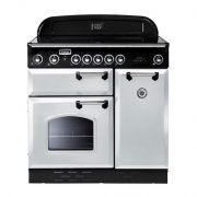Falcon Classic 90, Range Cooker, Glaskeramikkochfeld, 90 cm, Farbe Gloss Black, mit 5 Jahren Garantie!