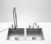 Dornbracht Water Units Doppelbecken, 930 x 405 mm, Edelstahl gebrstet, 38531000-86