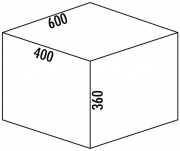 Naber Selectakit Cox Base 1T/600-3, Abfallsystem Frontauszug, Vollauszug, 8012305