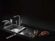 Dornbracht Water Units Doppelbecken, 1110 x 405 mm, Edelstahl gebrstet, 38571000-86