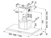 Franke Format Pro FDF PRO 606 XS Wand-Esse, Edelstahl, 60 cm, mit EEK A und LED!, 110.0374.839