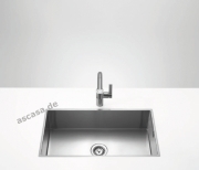 Dornbracht Water Units Einzelsplbecken, 750 x 405 mm, Edelstahl gebrstet, 38101000-86