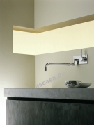 Dornbracht Meta.02 Wandmischer mit Einzelrosetten, Hochdruck, Platin matt, 36851625-06