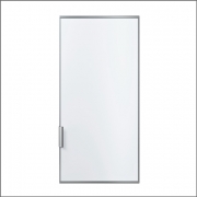 Neff weie Dekor-Trfront mit Alurahmen und Alugriff