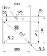 Franke Box BXX 210-50 TL Einbausple - SlimTop, Druckknopf rund, 127.0375.342