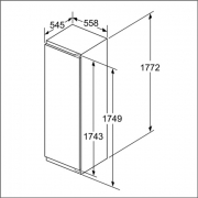 Neff K 835 A2 / KI1813F30, integrierbarer FreshSafe Khlautomat, EEK: A++, mit 5 Jahren Garantie!