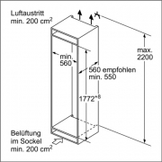 Neff K 845 A2 / KI2823F30, integrierbarer FreshSafe Khlautomat, EEK: A++, mit 5 Jahren Garantie!