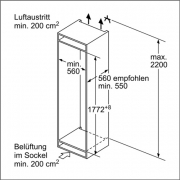 Neff KG 815 A2 / KI5872F30, integrierbare Khl-Gefrierkombination, EEK: A++, mit 5 Jahren Garantie!