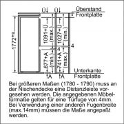 Neff KG 714 A1 / K4400X7FF, integrierbare Khl-Gefrierkombination, EEK: A+, mit 5 Jahren Garantie!