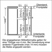 Neff KT 534 A2 / K1674X8, integrierbare Khl-Gefrierkombination, EEK: A++, mit 5 Jahren Garantie!
