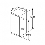 Neff K 446 A3 / KI2423D40, integrierbarer FreshSafe Khlautomat, EEK: A+++,mit 5 Jahren Garantie!