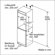 Neff K 445 A2 / KI2423F30, integrierbarer FreshSafe Khlautomat, EEK: A++, mit 5 Jahren Garantie!