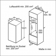 Neff K 425 A2 / K1555X8, integrierbarer Khlautomat, EEK: A++, mit 5 Jahren Garantie!