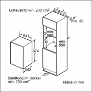 Neff K 224 A2 / K1524X9, integrierbarer Khlautomat, EEK: A++, mit 5 Jahren Garantie!