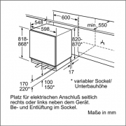 Neff GU 246 A2 / G4344X8, integrierbarer Unterbau-Gefrierschrank, EEK: A+, mit 5 Jahren Garantie!