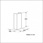 Neff Kaminverlngerung 500 mm Edelstahl  Z5904N0