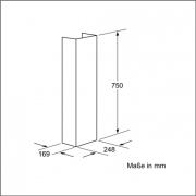 Neff Kaminverlngerung 750 mm Edelstahl  Z5904N5