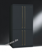 SMEG FQ60CPO Khl-Gefrier-Kombination Side-by-Side, No Frost, Creme, Energieeffizienzklasse A+, mit 5 Jahren Garantie!