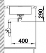 Blanco Flex Pro 45 S Einbausple, 521007