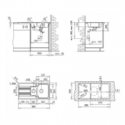 Teka COSMOS 60 B-CN, Edelstahl Mikrotextur