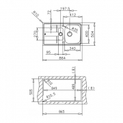 Teka STENA 50-BF CN, Edelstahl poliert