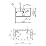 Teka STENA 45-BF CN, Edelstahl poliert