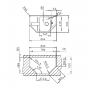 Teka STENA 45-EF CN, Edelstahl poliert