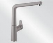 Blanco Avona S Armatur Silgranit-Look, Hochdruck Zugauslauf Schlauchbrause, Farbe alumetallic, 521279