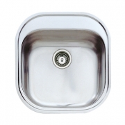 Teka STYLO 1B, Edelstahl poliert, mit Ablauf-Garnitur