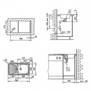 Teka DEVA 1B 1D, Edelstahl poliert