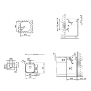 Teka STYLO 1B, Edelstahl poliert, mit Excenter-Ablauf-Garnitur