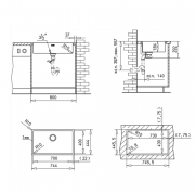 Teka RADEA  700 / 400 F, Edelstahl Feinschliff