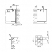 Teka RADEA Tropfmulde 200 / 400 F, Edelstahl Feinschliff