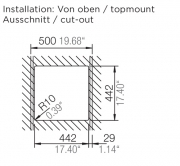 Schock Greenwich N-100 A Einbau/Auflage, Cristadur, Farbe Stone