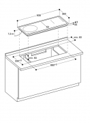 Gaggenau CI 290 110, Induktions-Kochfeld, Edelstahl-Rahmen, 90 cm. Mit 5 Jahren Garantie!