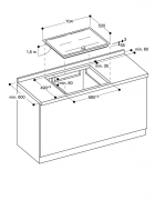 Gaggenau CI 272 110, Induktions-Kochfeld, Edelstahl-Rahmen, 70 cm. Mit 5 Jahren Garantie!