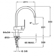 Teka MZ CUBUS, Hochdruck, chrom