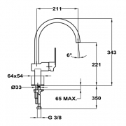 Teka MZ BLACK, Hochdruck, schwarz