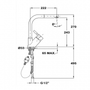 Teka MW EXT., Hochdruck, chrom