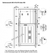 Gaggenau BS 475 111, Dampfbackofen Serie 400, Bedienung unten, Linksanschlag. Mit 5 Jahren Garantie!