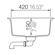 Schock Formhaus D-100 S A Einbau/Auflage, Nero