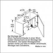 Neff DML 4954 X / D49ML54X0, Flachschirmhaube 90 cm, EEK: A, mit 5 Jahren Garantie!