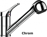 Schock Leva Schlauchbrause, Hochdruck, Chrom